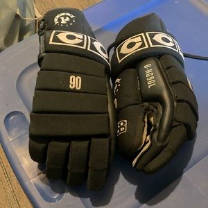CCM hockey gloves size large.